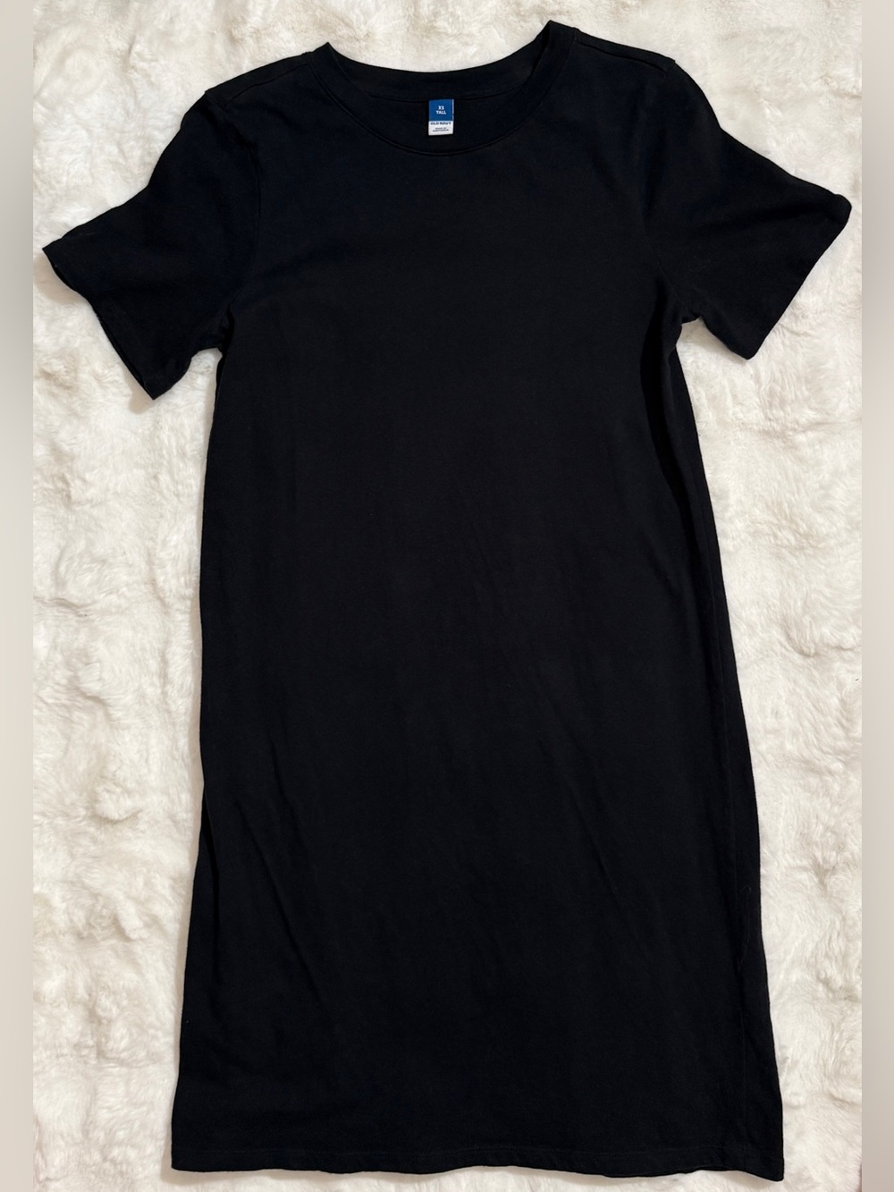Old Navy Black T-Shirt Dress XS Tall